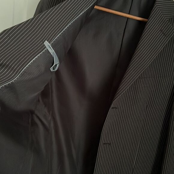 Le Chateau Men’s Black Pinstripe Blazer Size 38‎ - Picture 10 of 15